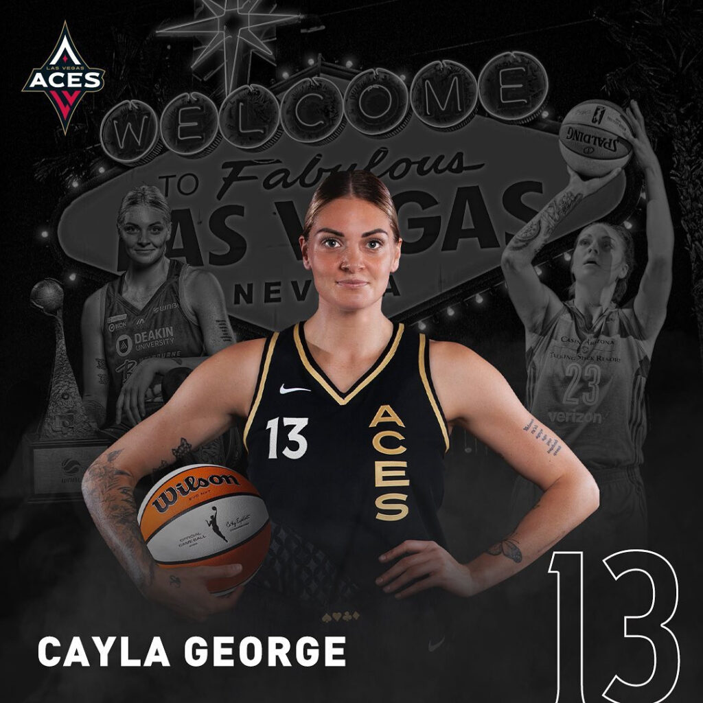 Cayla George Signs With the Las Vegas Aces - Melbourne Boomers